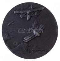 Ausztria ~1918. "Gottfried Banfield K.u.K. LSCHLT" kétoldalas, vert hadifém emlékérem (43,...