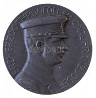 Osztrák-Magyar Monarchia 1915. ERZHERZOG THRONFOLGER CARL FRANZ JOSEF / MCMXV kétoldalas Zn emlékérem. Szign.: Weinberger (45,15g/50mm) T:1- / Austro-Hungarian Monarchy 1915. ERZHERZOG THRONFOLGER CARL FRANZ JOSEF / MCMXV double-sided Zn commemorative medallion. Sign.: Weinberger (45,15g/50mm) C:AU