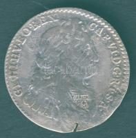 Ausztria 1740(Hall). 6Kr Ag VI.Károly T:3/4