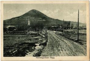 1930 Nemesgulács (Tapolca), Gulács-hegy, út, templom