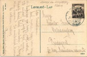 Fonyód-fürdőtelep, hajóállomás, gőzhajó. Mayer Benedek vasúti fürdőszállós kiadása