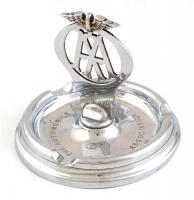 1939 The Automobile Association - London Pilota Picnic krómozott, feliratozott fém hamutál. / Chromed metal ashtray. m: 10 cm