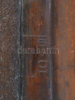 Tevan Margit (1901-1978): Réz tálka, jelzett, 8×13 cm