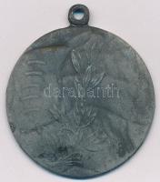 1944. "1943-44. ÉVI LEVENTE LABDARÚGÓ BAJNOKSÁG" fülezett Zn labdarúgó sportérem (35mm) T:...