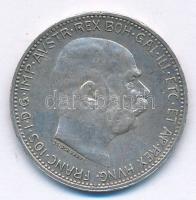 1916. Ausztria 1K (1912-1916.) Ag érméből készített érem "33 Football Club Stafétafutás II. díj...