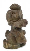 Régi Donald kacsa szobor. Vas-öntvény / Vintage cast iron alloy statue of Donald Duck.22 cm