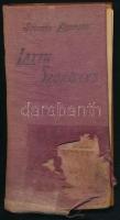 Sajó Sándor (1868-1933) költő, tanár, drámaíró saját kézzel aláírt latin szótára. Megviselt állapotb...