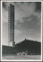 1952 A Helsinki Olimpián részt vett magyar evezős és kajak kenu csapat tagjainak aláírása képeslapon...