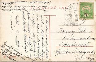 1916 Beregszász, Beregovo, Berehove; megyeháza. W.L. Bp. 6052. / county hall (szakadás / tear)