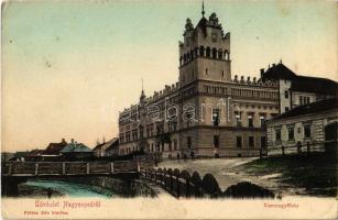 1908 Nagyenyed, Aiud; vármegyeház. Földes Ede kiadása / county hall (EK)