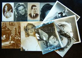 12 db háború előtti magyar és külföldi színészfotó: Gréta Garbo, Lilian Harvey,Ajtay Andor, Gáal Fra...