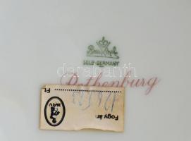 Rosenthal öblös porcelán váza, matricás florális díszítéssel, alján Rothenburg Rosenthal jelzéssel, ...