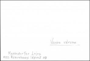 cca 1993 Menesdorfer Lajos (1941-2005) budapesti fotóművész hagyatékából, feliratozott, vintage fotó...