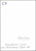 cca 1994 Menesdorfer Lajos (1941-2005) budapesti fotóművész hagyatékából, feliratozott, vintage fotó...