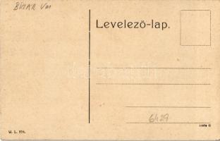 Nagyvárad, Oradea; vasútállomás, villamos a megállóban. W.L. 954, / railway station, tram at the sto...