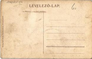 Nagyszeben, Hermannstadt, Sibiu; utca, villamos, Budovszky L. üzlete / Sporergasse / street, tram, s...