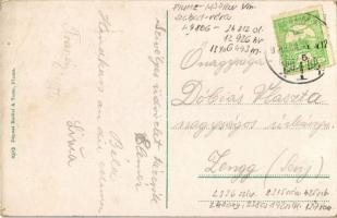 Fiume, Rijeka; Piazza Elisabetta / square, urban railway, Cafe Adria / Erzsébet tér, Adria kávéház, ...