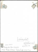 cca 1989 Menesdorfer Lajos (1941-2005) budapesti fotóművész hagyatékából, feliratozott, vintage fotó...