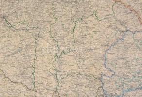 cca 1862 Ungarn mit seinen Nebenländern und Galizien.Südlichen Dalmatien. Magyarország, a társország...