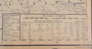 cca 1862 Ungarn mit seinen Nebenländern und Galizien.Südlichen Dalmatien. Magyarország, a társország...