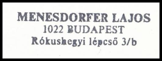cca 1979 Menesdorfer Lajos (1941-2005) budapesti fotóművész hagyatékából, pecséttel jelzett, vintage...