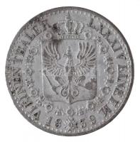 Német Államok / Poroszország 1839A 1/6T Ag "III. Frigyes Vilmos" Berlin (5,26g) T:2,2- / G...