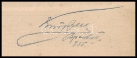 1935 Budapest, magyaros ruhába öltözött család, Knöpfler Gyula ,,foto-mester" műterméből, pecsé...