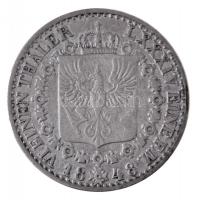 Német Államok / Poroszország 1848A 1/6T Ag "IV. Frigyes Vilmos" Berlin (5,21g) T:2- / Germ...
