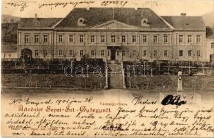 1901 Sepsiszentgyörgy, Sfantu Gheorghe; vármegyeház. Benkő Mór / county hall