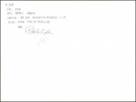 cca 1979 Pataki Gábor: Utca, feliratozott és aláírt, vintage fotóművészeti alkotás, a magyar fotográ...