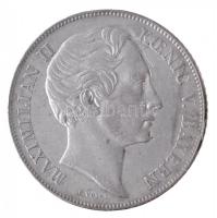 Német Államok / Bajorország 1859. 1G Ag II. Miksa München (10,58g) T:2 / German States / Bavaria 1859. 1 Gulden Ag Maximilian II Munich (10,58g) C:XF Krause KM# 826