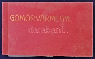 Gömör vármegye, Gemer County; képeslapfüzet 19 képeslappal. Ifj. Rábely Miklós kiadása, Rimaszombat ...