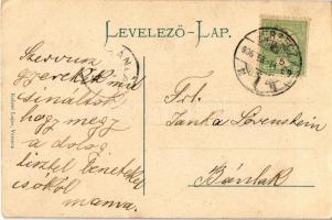 1906 Versec, Werschetz, Vrsac; Városháztér, Ferenc József tér, Római katolikus templom, piac, hitelb...