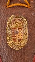 1930 Vitézi Rend bálja táncrendtartó bőr tok 9 cm