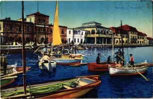 Brijuni, Brioni; port with boats (fa)