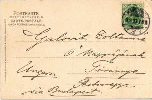 1903 Hamburg, Partie am Jungfernstieg / port, boats