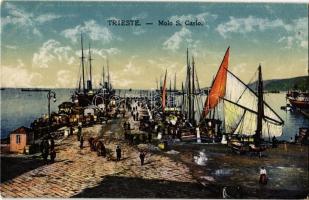 Trieste, Trieszt; Molo S. Carlo / port