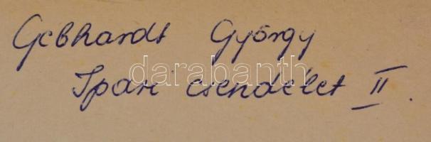 cca 1970 Gebhardt György (1910-1993) budapesti fotóművész hagyatékából feliratozott vintage fotóművé...