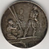 Franciaország 1912 mot.csónakverseny ezüstözött bronz díjérem T:2