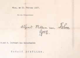 1917 Főhadnagyi kinevezés szárazpecséttel