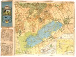 1929 Velencei tó és környéke M: 1:25.000 Kir. Állami Térképészet. Kirándulók térképe 17. sz. Vízisport térképek 3. sz. 64x49 cm
