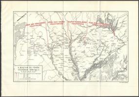cca 1920-40 3 db kisméretű történeti térkép a török uralom történetéről. 1 db Török hadjáratok Magya...