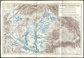 cca 1920-40 3 db kisméretű térkép. 1 db Nemzetiségi bevándorlás a török hódoltság korában, Magyar Ki...