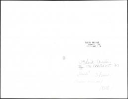 1978 Bándi András (?-?) budapesti fotóművész hagyatékából pecséttel jelzett, vintage fotóművészeti a...