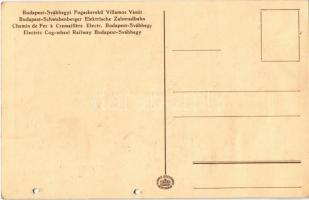 Budapest XII. Svábhegy, Fogaskerekű Villamos Vasút, egyben 1,04 pengős menettérti jegy, lyukasztva
