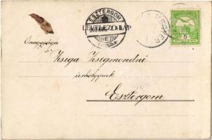 1903 Budapest III. Békásmegyer, vasútállomás, Fő utca. Pátria Nyomda, T.J. kiadása