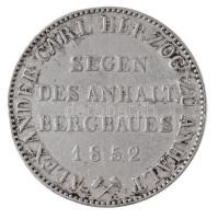 Német Államok / Anhalt-Bernburg 1852A Tallér Ag "Sándor Károly" Berlin (21,96g) T:2,2- ph....