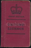 cca 1970-76 Nagy-Britannia jogosítvány (driving licence)