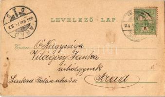 1905 Lőcse, Levoca; Honvéd emlék, városház, Fehér asszony. Kunstanstalt Karl Schwidernoch / statue, ...