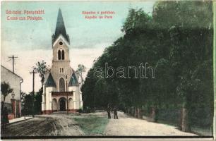 1908 Pöstyén, Piestany; Kápolna a parkban. Gipsz H. 265. / chapel in the park